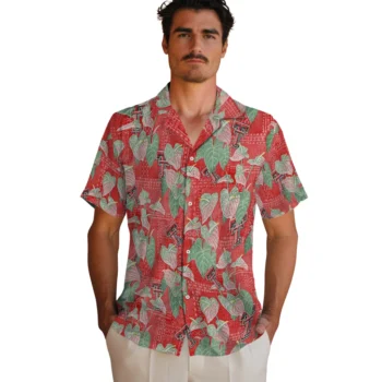 texas tech red raiders anthurium overlay red hawaiian shirts fashion forward