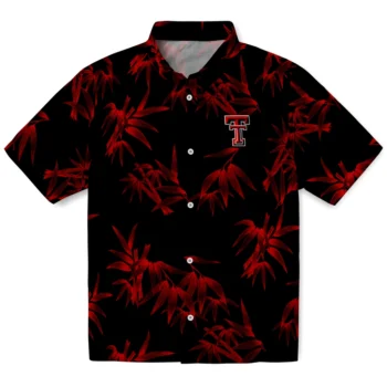 texas tech red raiders bamboo branches red black hawaiian shirts best selling