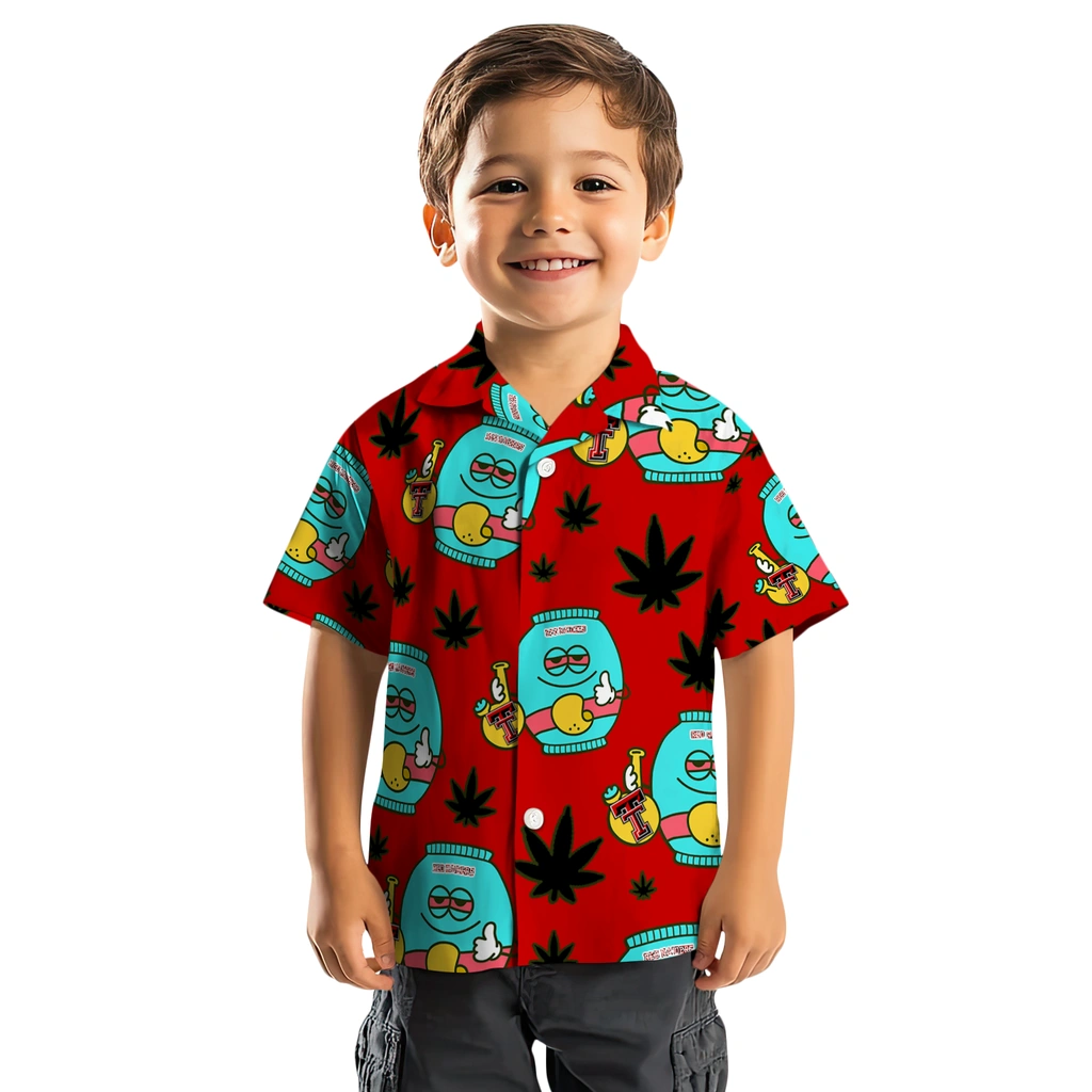 Texas Tech Red Raiders Hawaiian Shirt - Chill Vibe texas tech red raiders bong smile red hawaiian shirts top rated