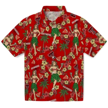 texas tech red raiders hawaiian girls design red hawaiian shirts best selling