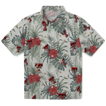 texas tech red raiders hibiscus designs beige hawaiian shirts best selling