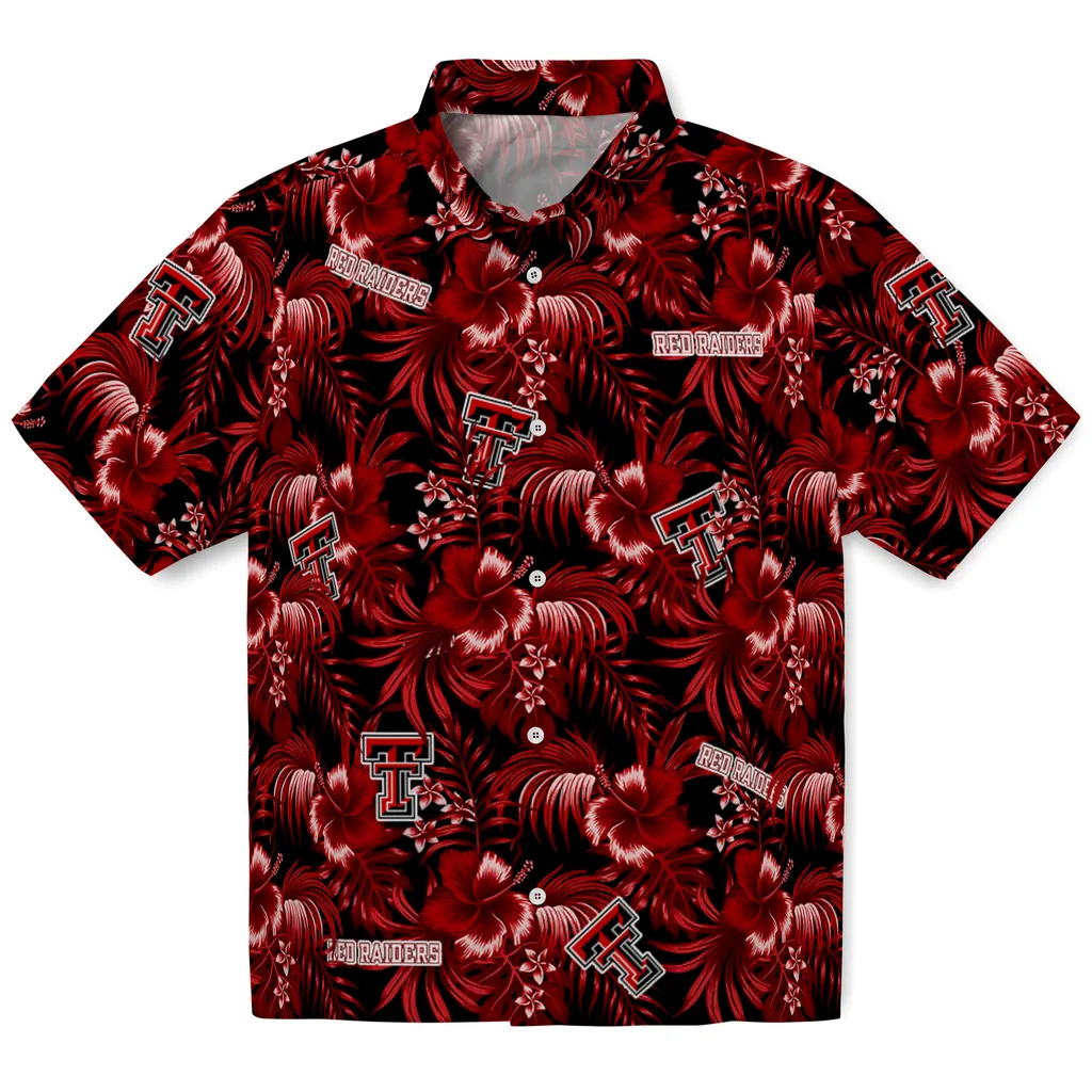 Texas Tech Red Raiders Hawaiian Shirt - Hibiscus Exotic texas tech red raiders hibiscus exotic red hawaiian shirts best selling