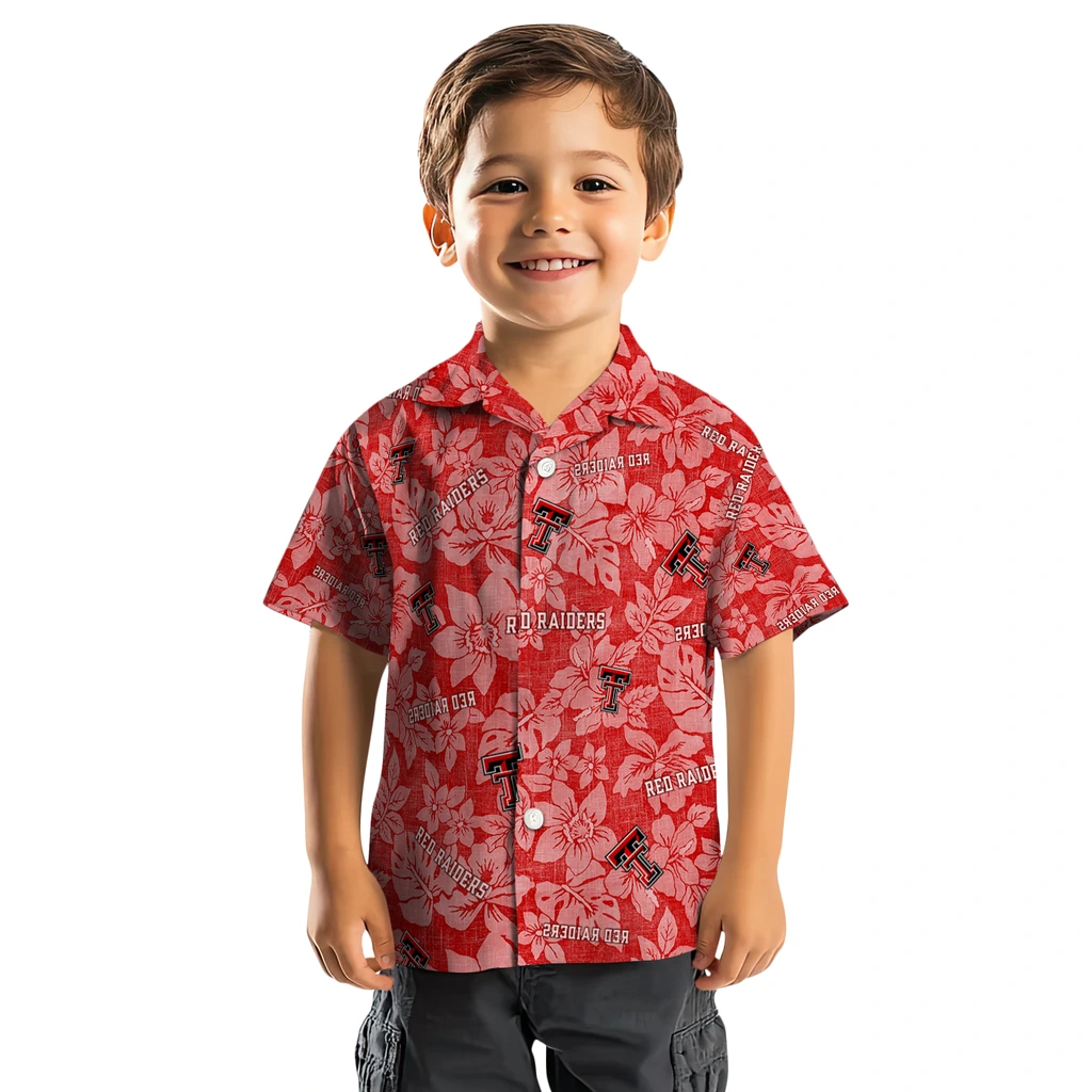 Texas Tech Red Raiders Hawaiian Shirt - Hibiscus Oasis texas tech red raiders hibiscus oasis red hawaiian shirts top rated