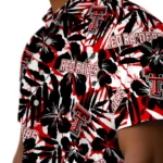 Texas Tech Red Raiders Hawaiian Shirt – Hibiscus Overlay