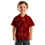 Texas Tech Red Raiders Hawaiian Shirt – Leaf Outline