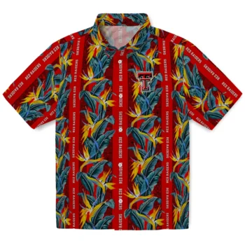 texas tech red raiders paradise vines red hawaiian shirts best selling