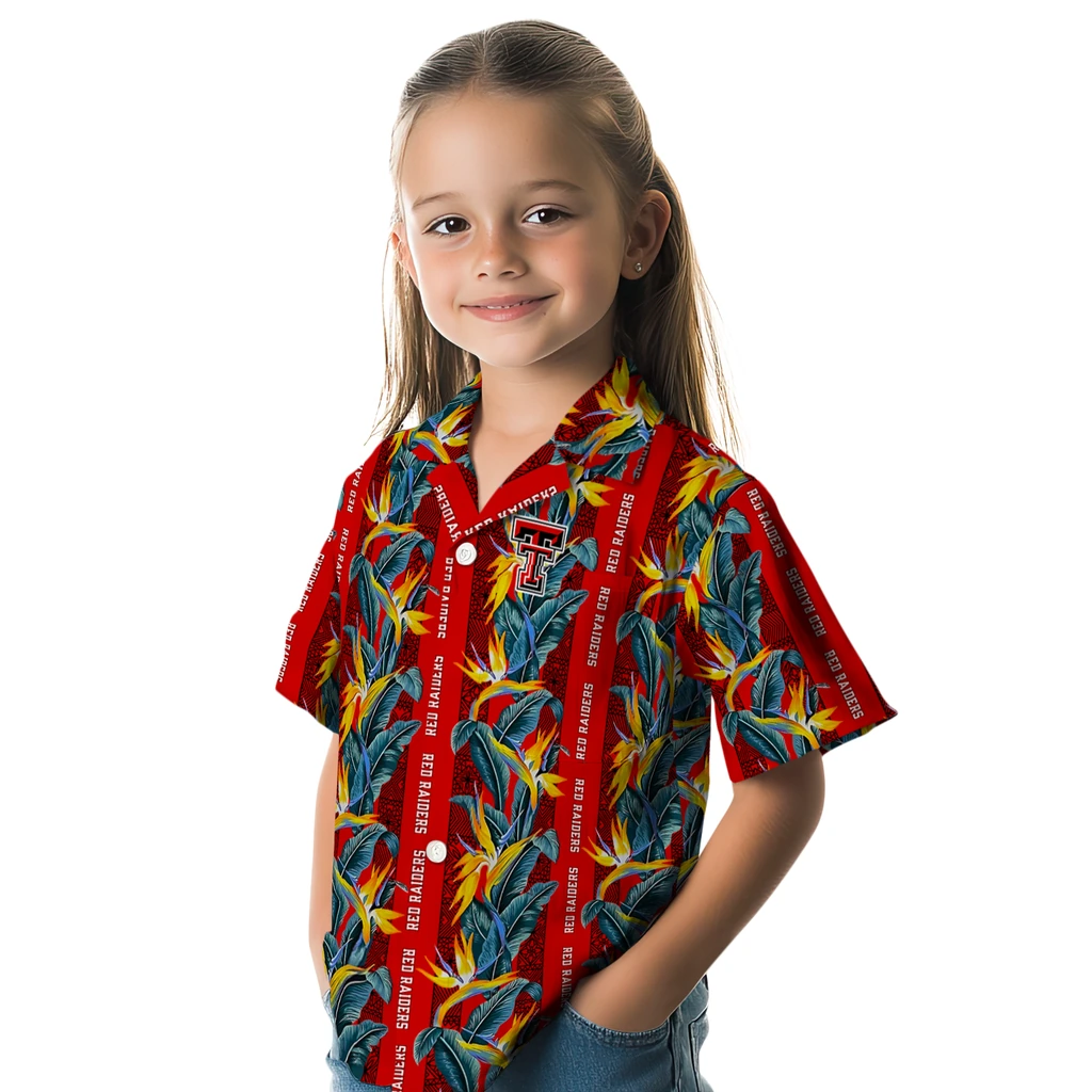 Texas Tech Red Raiders Hawaiian Shirt - Paradise Vines texas tech red raiders paradise vines red hawaiian shirts premium grade