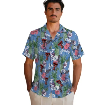 texas tech red raiders pineapple bouquet best sky blue hawaiian shirts fashion forward