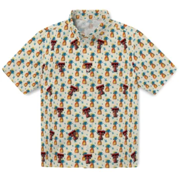 texas tech red raiders pineapple delight beige hawaiian shirts best selling