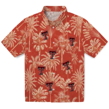 texas tech red raiders palm shadows red hawaiian shirts best selling