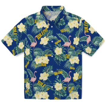 toledo rockets flamingo palms blue hawaiian shirts best selling