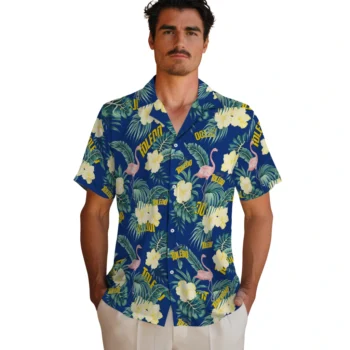 toledo rockets flamingo palms blue hawaiian shirts fashion forward