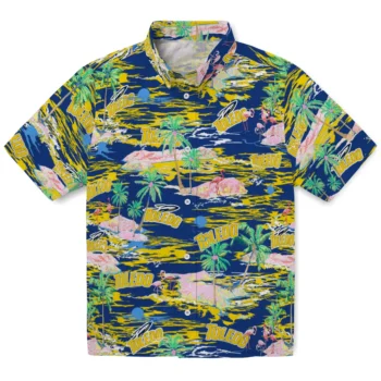 toledo rockets flamingo retreat blue hawaiian shirts best selling