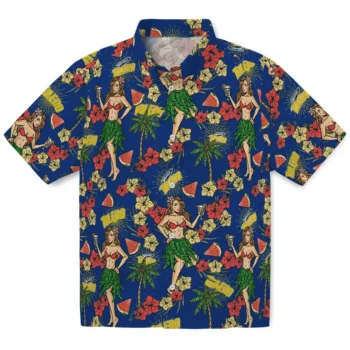 toledo rockets hawaiian girls design blue hawaiian shirts best selling