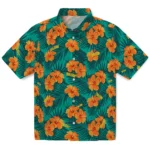 Toledo Rockets Hawaiian Shirt – Hibiscus and Palm Leaves