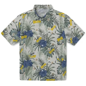 toledo rockets hibiscus designs beige hawaiian shirts best selling