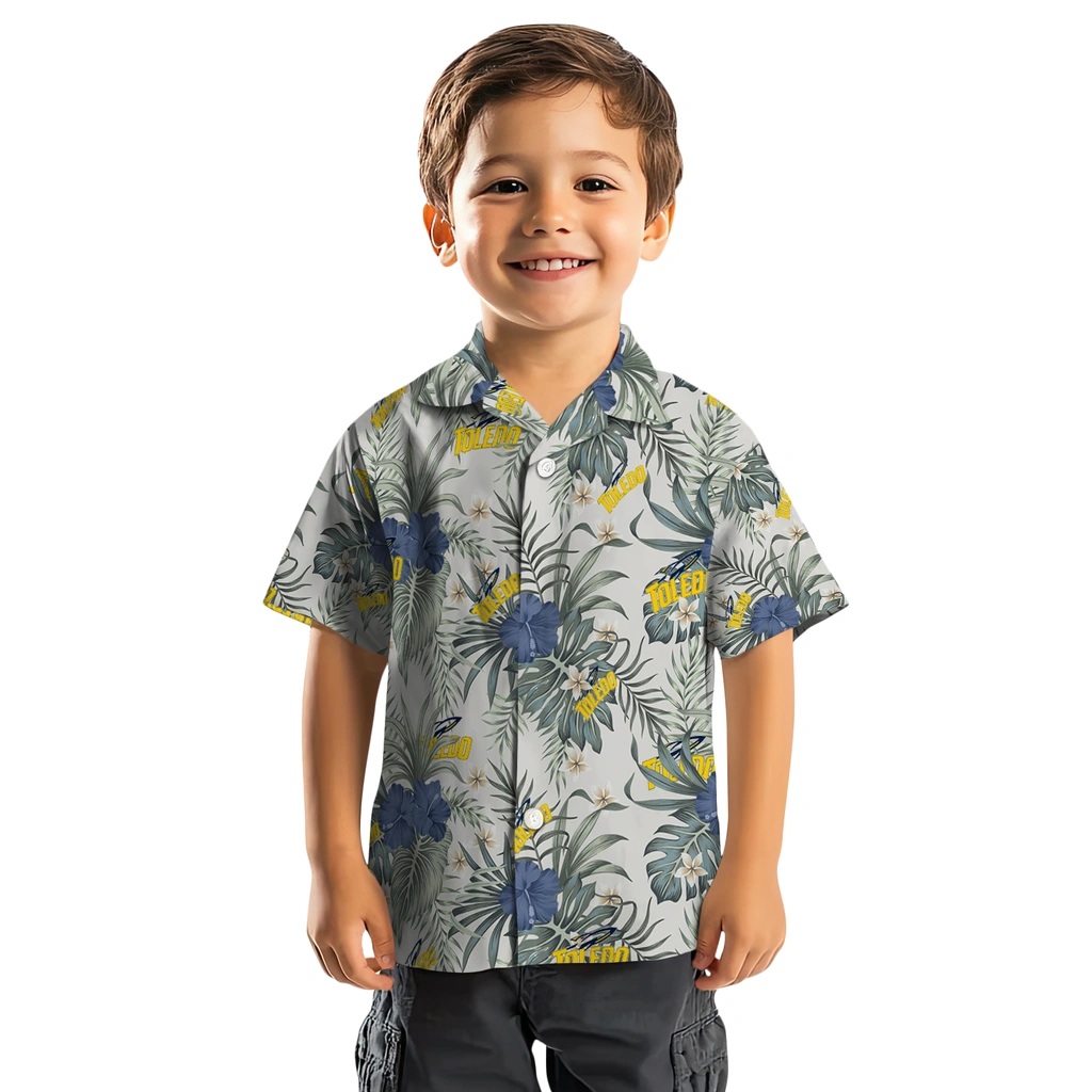 Toledo Rockets Hawaiian Shirt - Hibiscus Designs toledo rockets hibiscus designs beige hawaiian shirts top rated