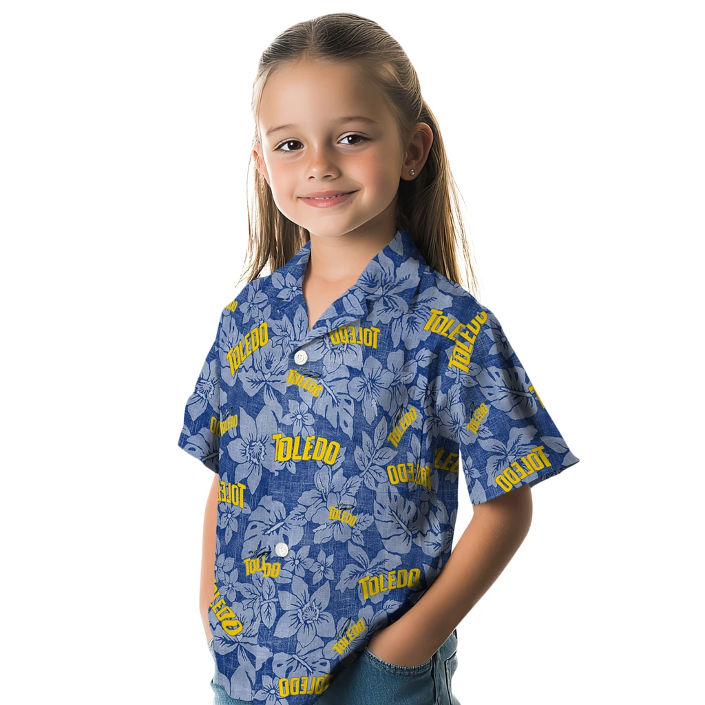 Toledo Rockets Hawaiian Shirt - Hibiscus Oasis toledo rockets hibiscus oasis blue hawaiian shirts premium grade