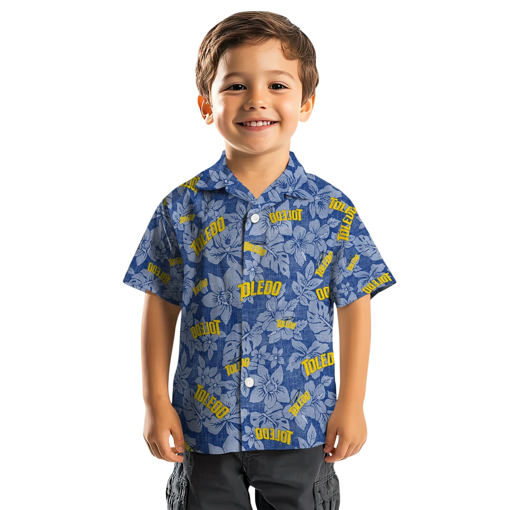 Toledo Rockets Hawaiian Shirt - Hibiscus Oasis toledo rockets hibiscus oasis blue hawaiian shirts top rated