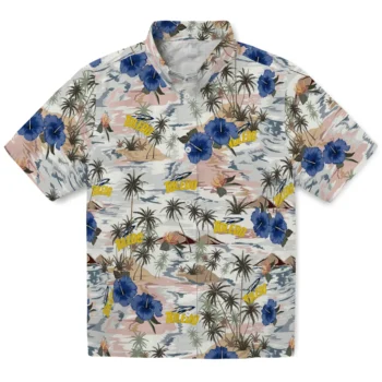 toledo rockets hibiscus seaside white hawaiian shirts best selling