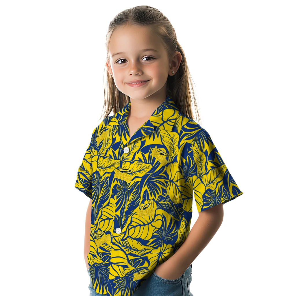 Toledo Rockets Hawaiian Shirt - Monstera Layer toledo rockets monstera layer blue hawaiian shirts premium grade