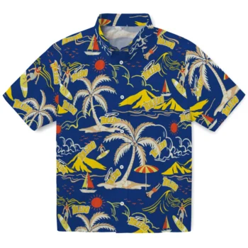 toledo rockets palm tree island blue hawaiian shirts best selling