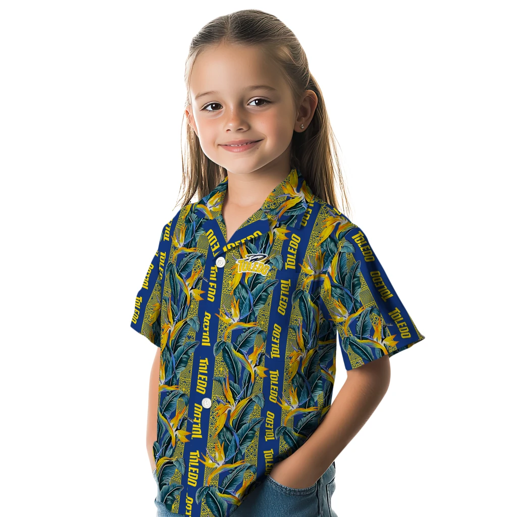 Toledo Rockets Hawaiian Shirt - Paradise Vines toledo rockets paradise vines blue hawaiian shirts premium grade