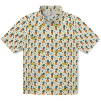 toledo rockets pineapple delight beige hawaiian shirts best selling