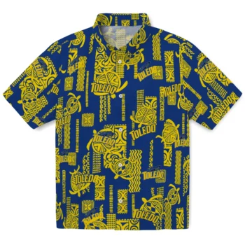 toledo rockets turtle lines blue hawaiian shirts best selling