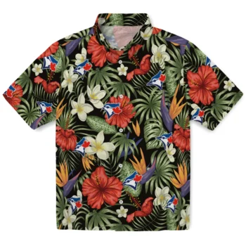 toronto blue jays hibiscus bird hawaiian shirts best selling