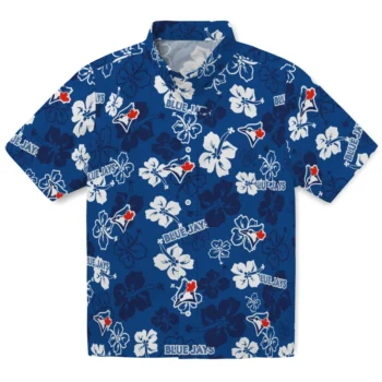 toronto blue jays hibiscus bloom blue hawaiian shirts best selling