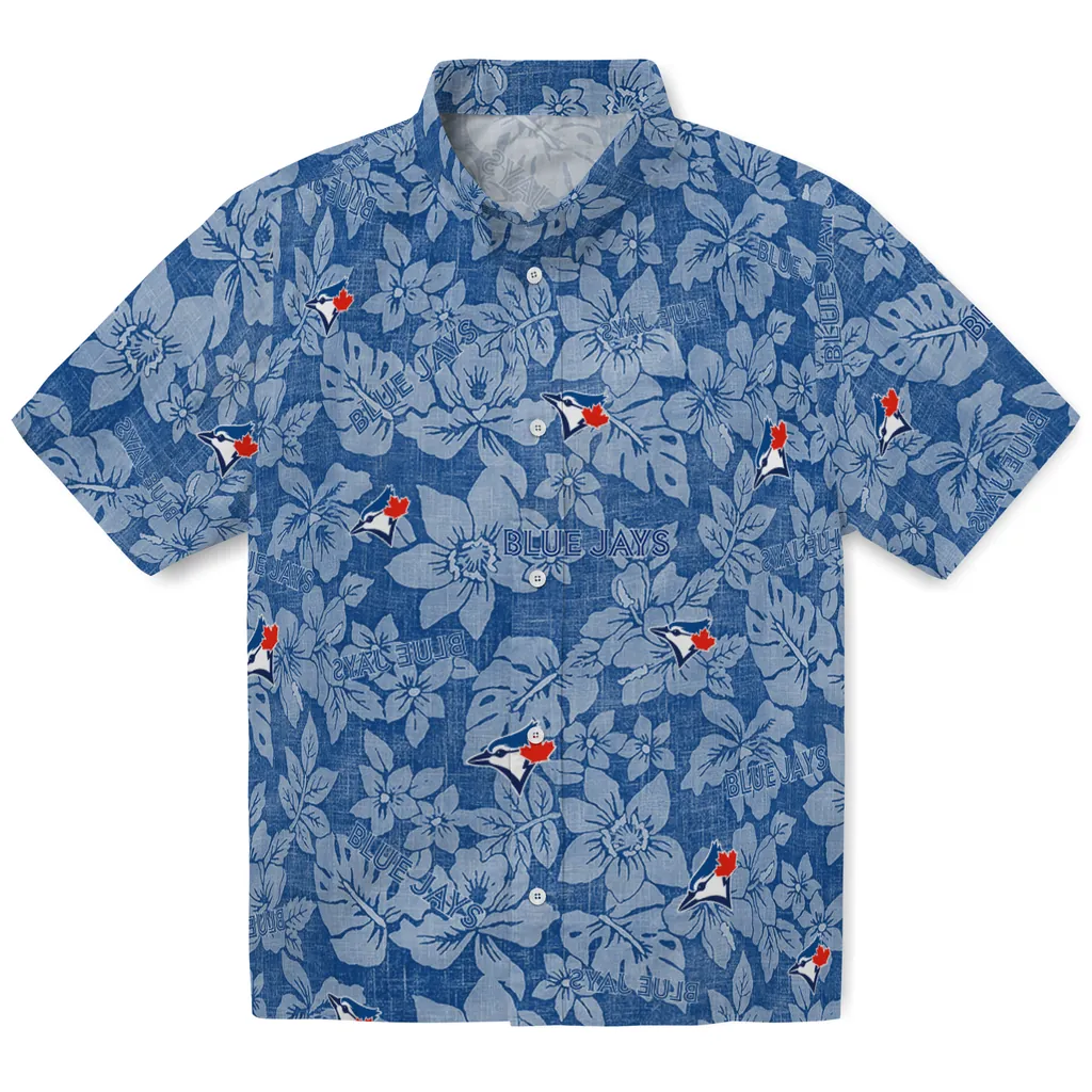 Toronto Blue Jays Hawaiian Shirt - Hibiscus Oasis toronto blue jays hibiscus oasis blue hawaiian shirts best selling