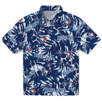 toronto blue jays hibiscus overlay hawaiian shirts best selling