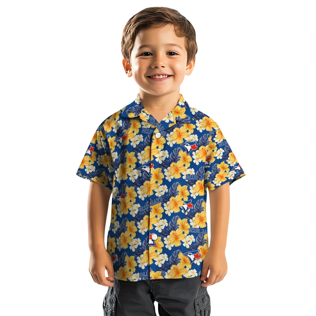 Toronto Blue Jays Hawaiian Shirt - Hibiscus Tropics toronto blue jays hibiscus tropics blue yellow hawaiian shirts top rated