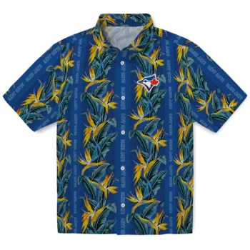 toronto blue jays paradise vines blue hawaiian shirts best selling