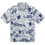 Toronto Maple Leafs Hawaiian Shirt – Hibiscus Overlay