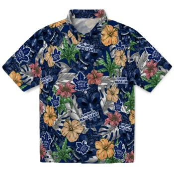 toronto maple leafs tiki jungle blue hawaiian shirts best selling