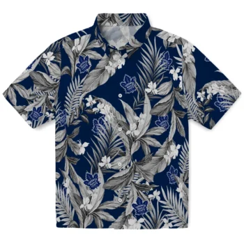 toronto maple leafs palm leaves blue hawaiian shirts best selling