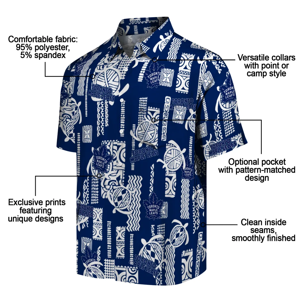 Toronto Maple Leafs Hawaiian Shirt - Turtle Lines toronto maple leafs turtle lines blue hawaiian shirts new arrival