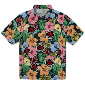 toronto raptors brilliant hibiscus garden hawaiian shirts best selling