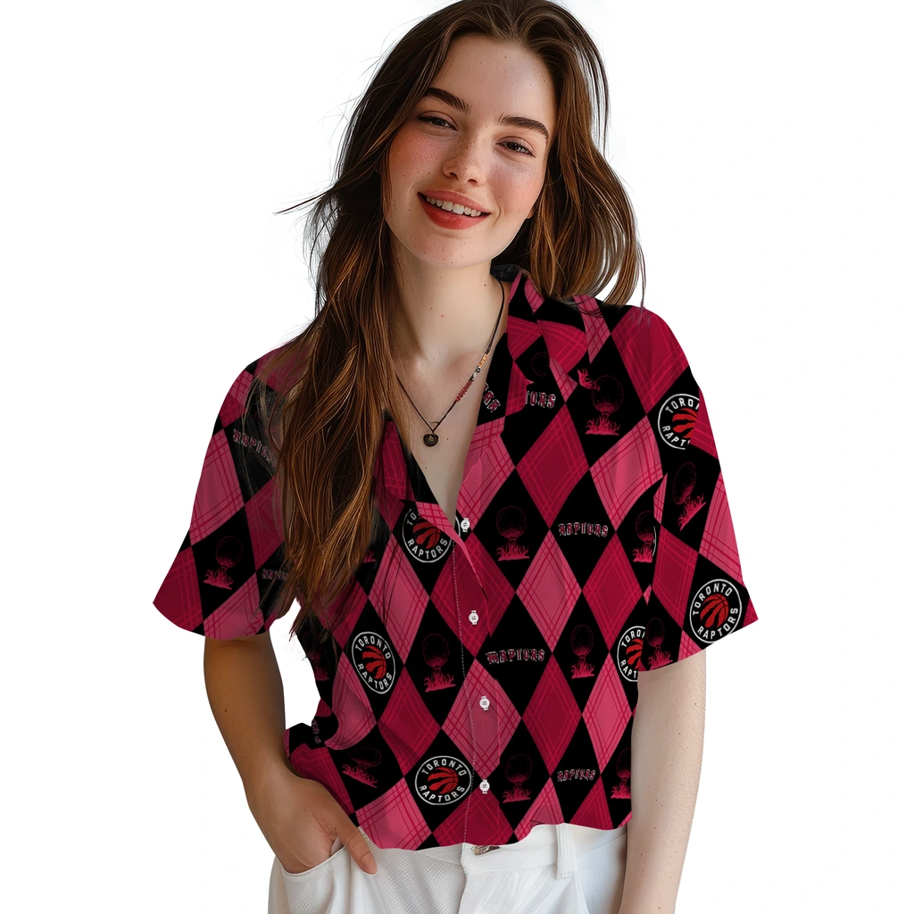 Toronto Raptors Hawaiian Shirt - Golfing Plaid toronto raptors balloon plaid red hawaiian shirts latest model