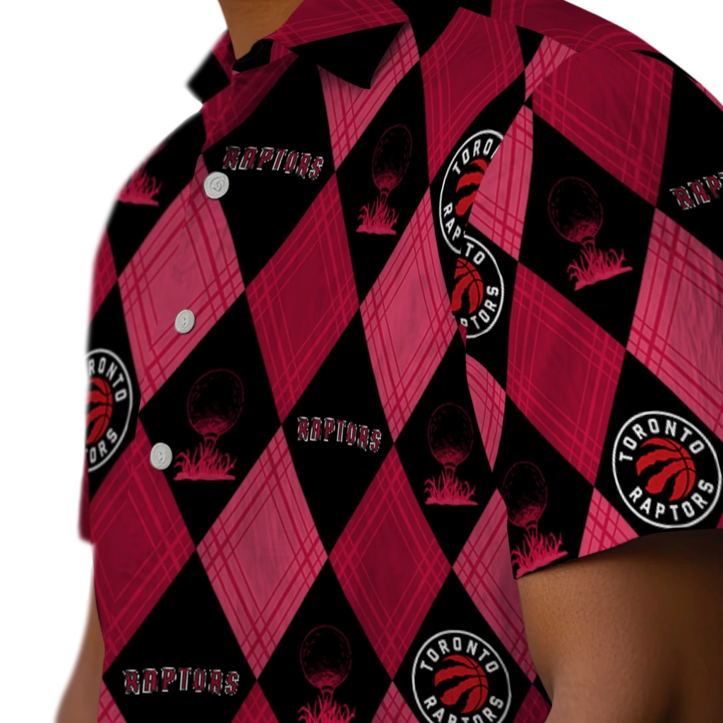 Toronto Raptors Hawaiian Shirt - Golfing Plaid toronto raptors balloon plaid red hawaiian shirts trendy