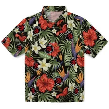 toronto raptors hibiscus bird hawaiian shirts best selling