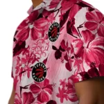 Toronto Raptors Hawaiian Shirt – Hibiscus Arrangement