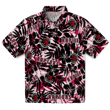 toronto raptors hibiscus overlay hawaiian shirts best selling