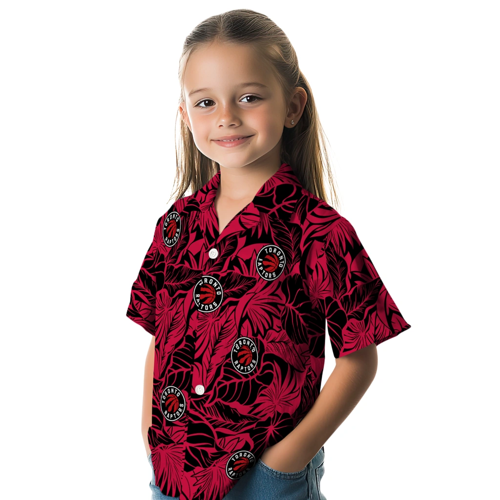 Toronto Raptors Hawaiian Shirt - Monstera Layer toronto raptors monstera layer red hawaiian shirts premium grade
