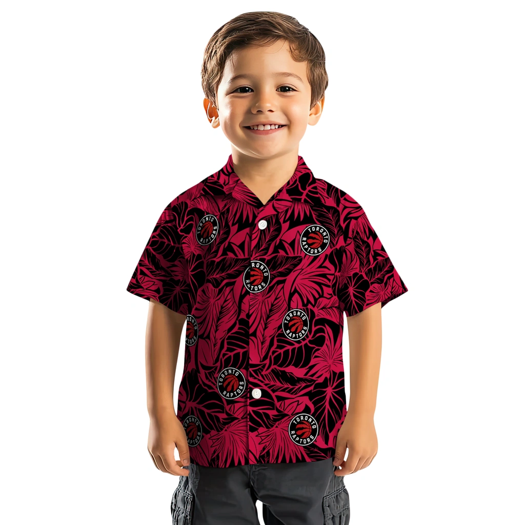 Toronto Raptors Hawaiian Shirt - Monstera Layer toronto raptors monstera layer red hawaiian shirts top rated
