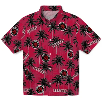 toronto raptors palm grove red hawaiian shirts best selling