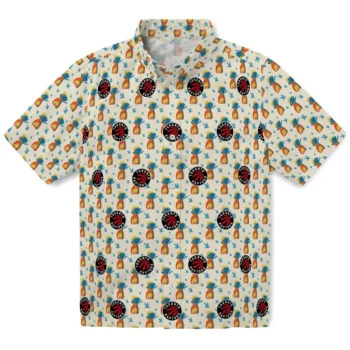 toronto raptors pineapple delight beige hawaiian shirts best selling
