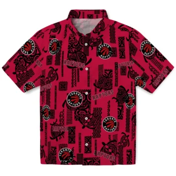 toronto raptors turtle lines red hawaiian shirts best selling